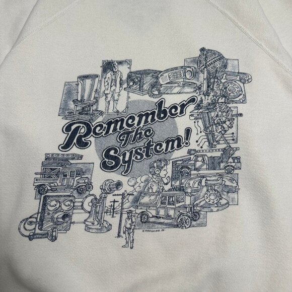 Vintage Remember The System Graphic Crewneck M - Picture 2 of 4